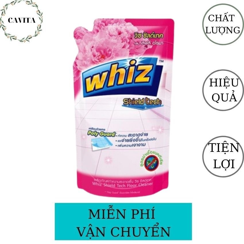 [FreeShip] Nước Lau Sàn Whiz 800ml Thái Lan CAVITA giúp đuổi côn trùng, diệt khuẩn hiệu quả (Màu Hồng)