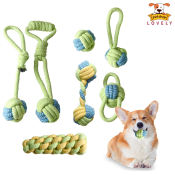 Chew Clean Cotton Rope Ball - Puppy Teeth Training Toy
