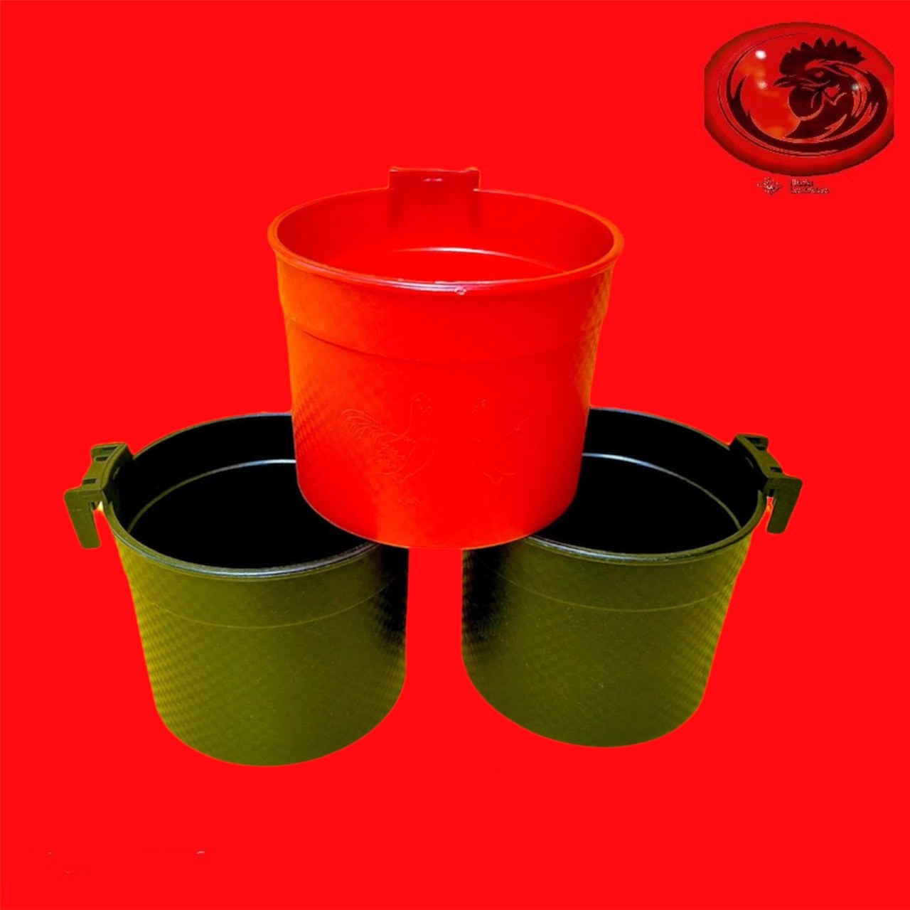 Máng tròn dành cho gà nòi kt đen đỏ