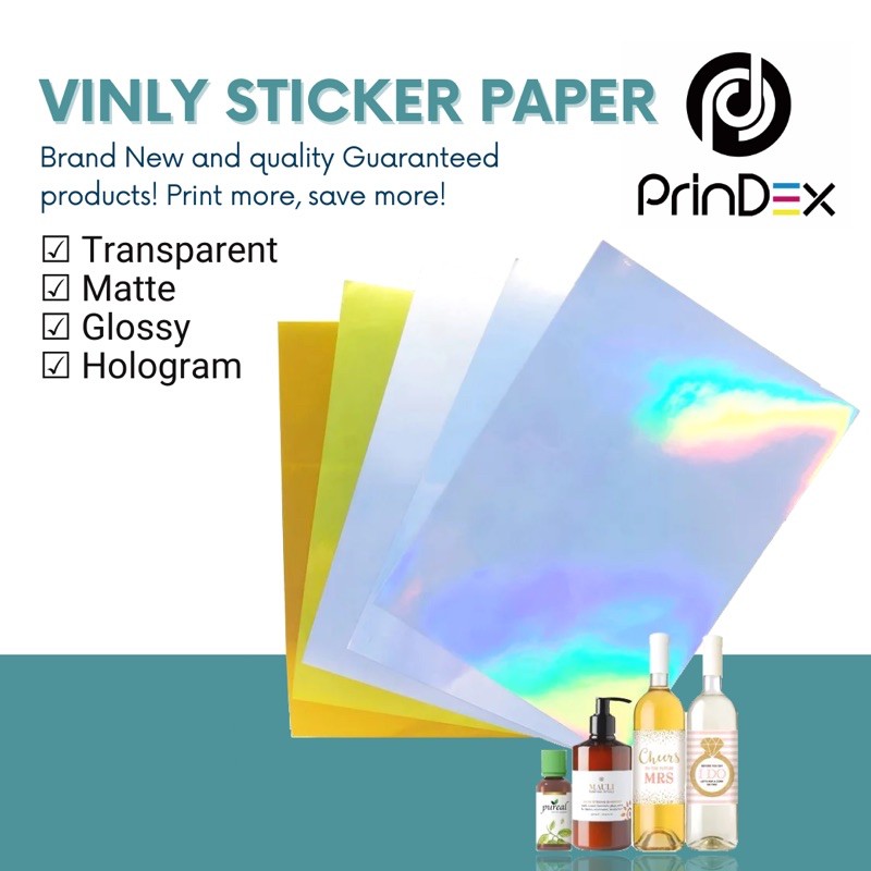 Clear Printable Sticker / Transparent Inkjet Friendly A4