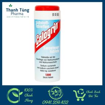 Đường ăn kiêng Cologrin nhập khẩu từ Đức lọ 1200 viên - Cho người tiểu đường và ăn kiêng, giảm cân, thấp calo