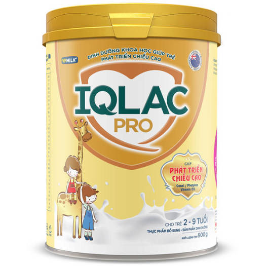 Sữa Bột IQLac Pro Phát Triển Chiều Cao hộp 900gr