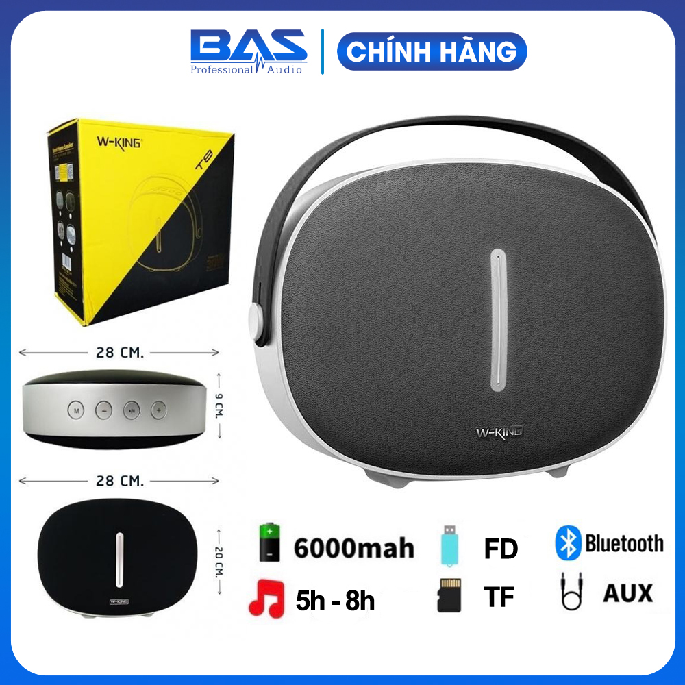 Loa Bluetooth W-King T8, loa nghe nhạc không dây cao cấp Wking T8, công suất 30W, âm thanh mạnh mẽ, sống động, ảnh chụp thực tế tại cửa hàng