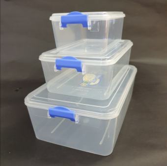 Bộ 3 hộp đựng thực phẩm nhựa Việt Nhật cao cấp. kích thước: 20x14x9 cm. 18x12x7,5 cm 15,5x11x6 cm