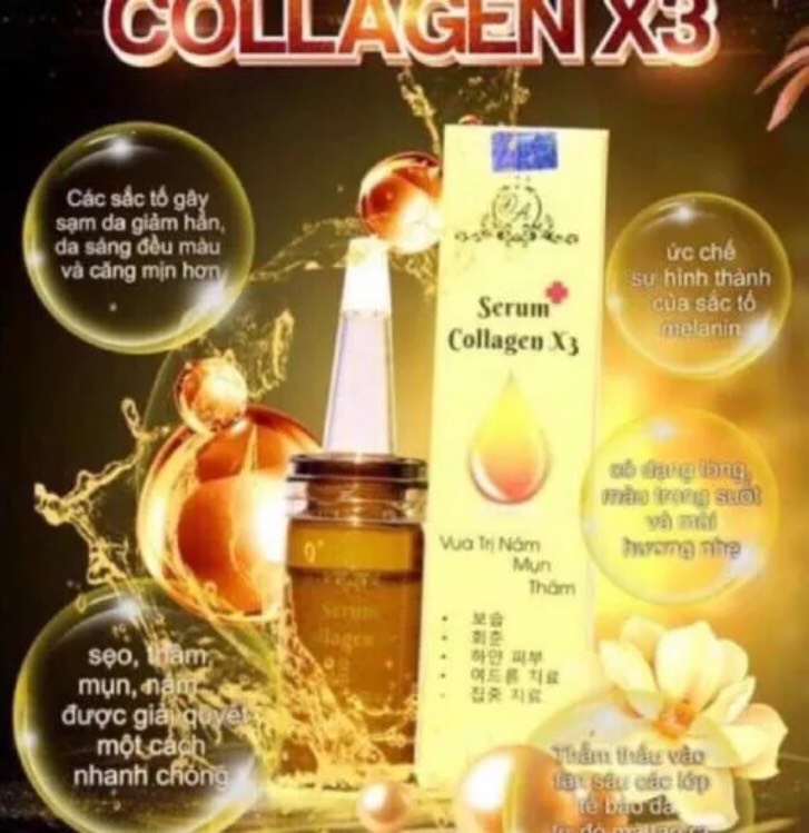 Serum collagen x3 đông anh vua khử nám, tàn nhang , thâm 20ml