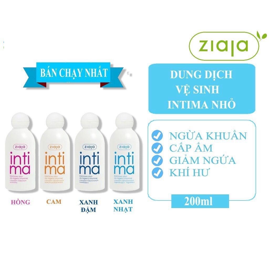 Hsd th3/2025 dung dịch vệ sinh phụ nữ intima ziaja 200ml balan chuẩn tiếng balan
