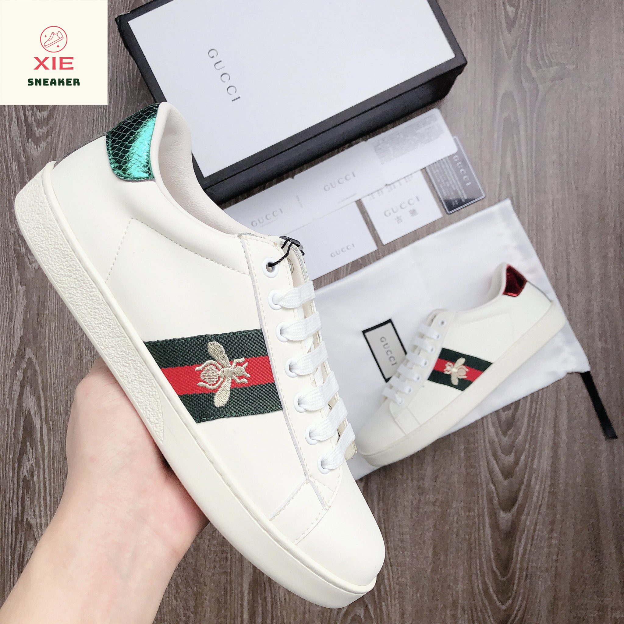 Giày gucci ace ong - 1.1 +