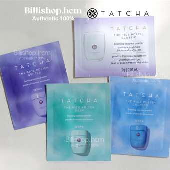 Sample 1G/2G - Bột rửa mặt Tatcha - Rice Polish Classic, Gentle, Calming, Deep