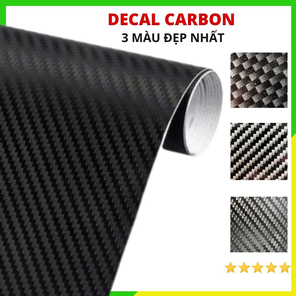 Decal carbon dán xe , decan cacbon vân bóng dán điện thoại laptop nhám sẵn keo