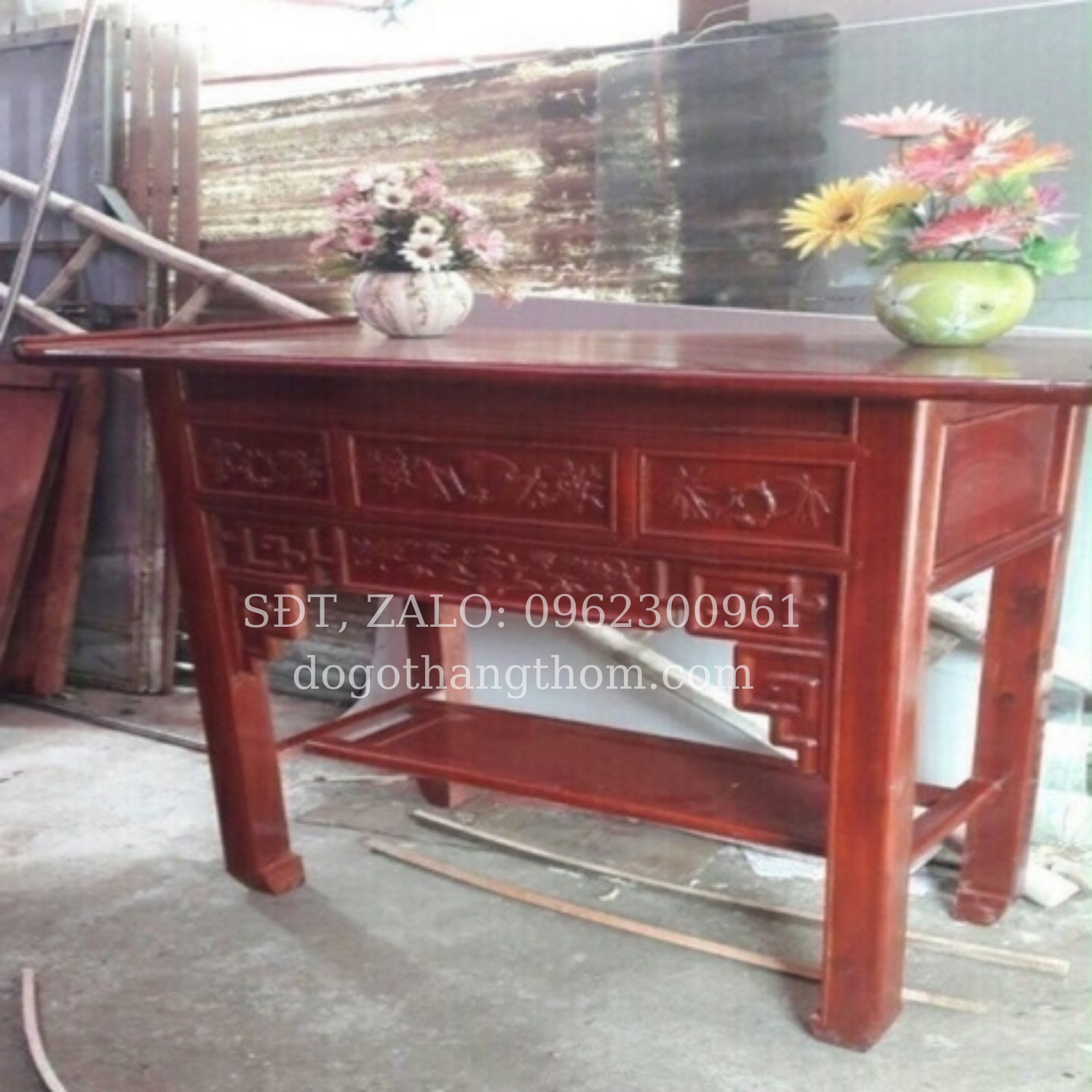 Án giang gỗ nhãn rộng 153cm