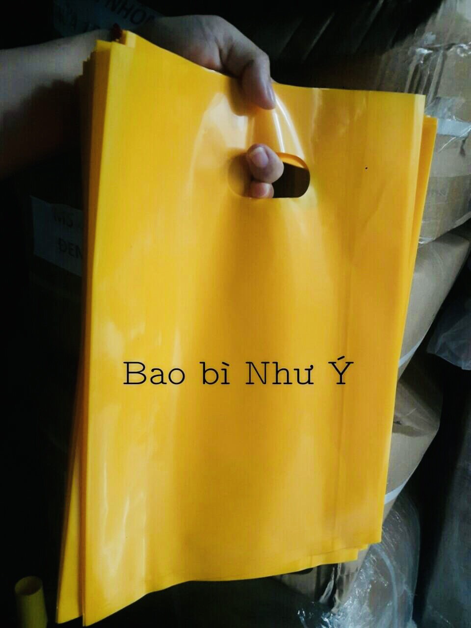 1KG (SIZE 26X40 MÀU VÀNG) TÚI PE BÓNG DẼO DAI, TÚI HẠT XOÀI GÓI HÀNG, XÁCH HÀNG