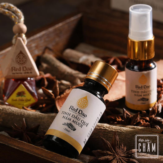 Tinh dầu quế nguyên chất - Cinnamon essential oil. Tinh dầu thiên nhiên cao Red Dao, đặc sản Tây Bắc
