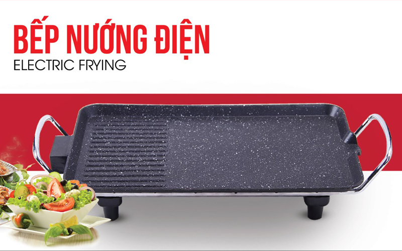 Bếp nướng điện povena pvn-4830 cao cấp, gọn nhẹ, tiện lợi, an toàn, công suất mạnh mẽ, bề mặt chống dính, rơ le chống cháy nổ , bh 12 tháng, 1 đổi 1