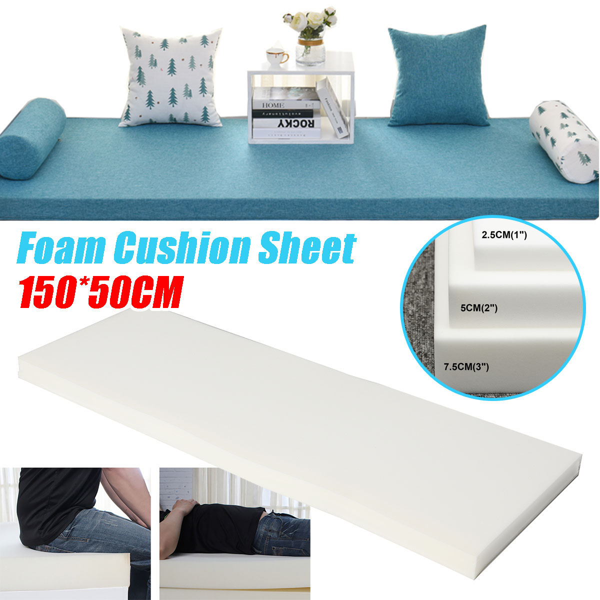 Upholstery Foam Cushion High Density  Density Foam Seat Cushion - 50d High  Support - Aliexpress