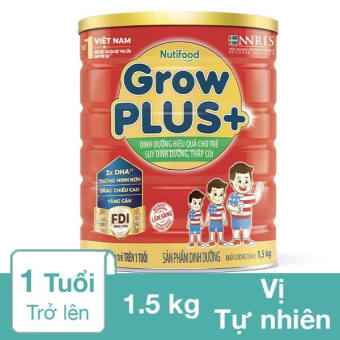 Sữa Bột Nutifood Grow Plus+ Đỏ - Hộp 1,5kg.