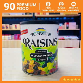 Nho Khô Sunview Raisins Nhập Khẩu Mỹ (Hộp 425g)