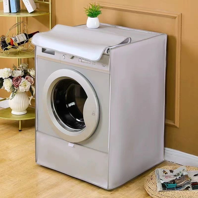 Odot Washer Dustproof Cover Front Load, Washing Machine Dryer Protector Sunscreen Waterproof Tumble Dryer Case Protective Cover For Most Front Loadi Light Beigexl - View #12