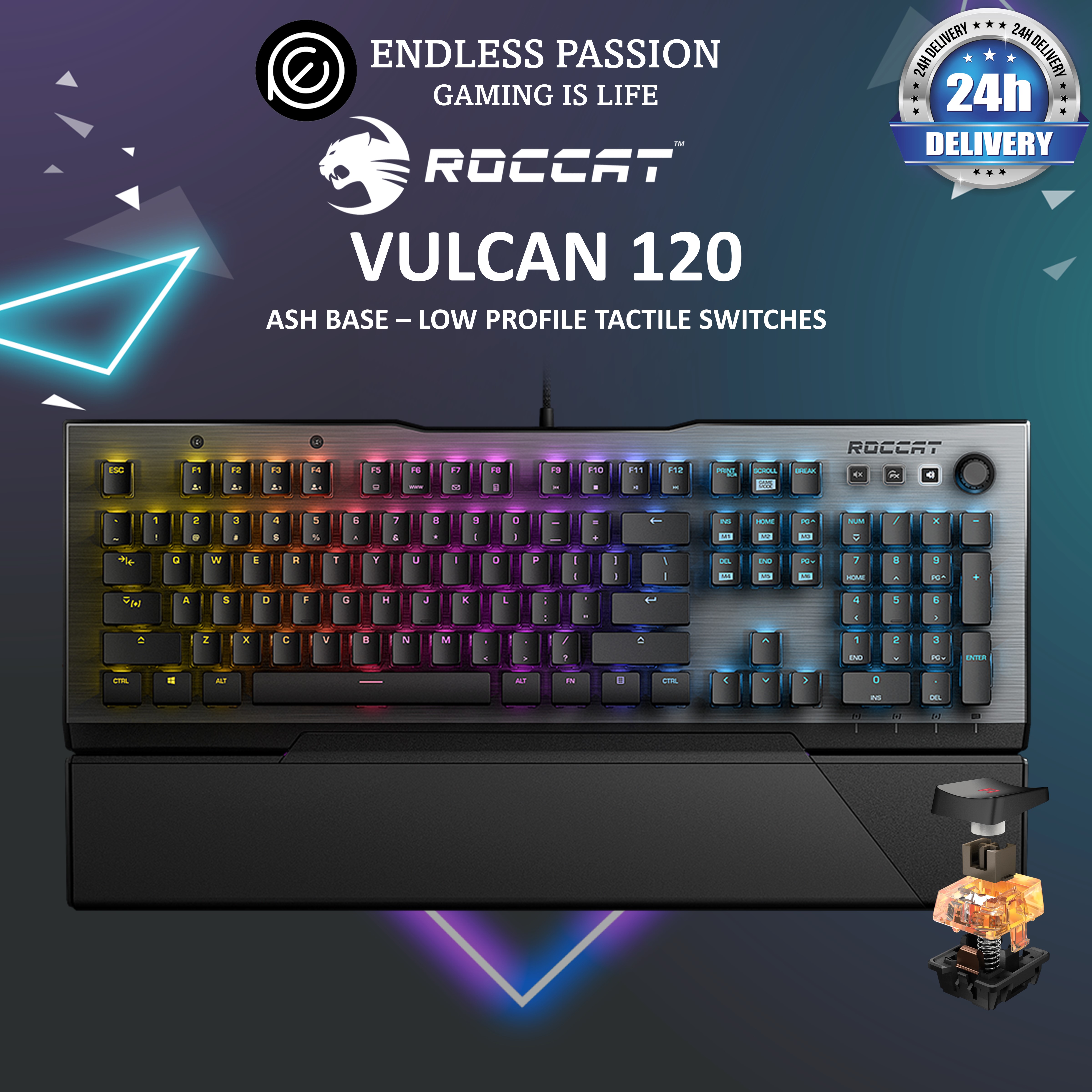 Roccat Vulcan 122 AIMO (French) • See best price »
