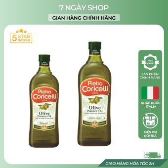 Dầu Oliu Pietro Coricelli Pomace 7NgayShop 500 1000ml Nhập Khẩu Ý Date 2024, Dầu Olive Nguyên Chất Cao Cấp Eat Clean