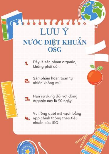 Nước khử trùng diệt khuẩn đa năng OSG (Chai xịt 100ML) được sản xuất theo công nghệ tiên tiến từ Nhật Bản hiệu quả vượt trội khử trùng mạnh mẽ, hoàn toàn từ tự nhiên, an toàn với cơ thể, không gây kích ứng