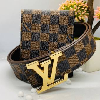 COMBO caro vàng - Thắt Lưng nam/Dây Nịt nam + Ví Da Nam Cao Cấp HOT HIT 2021