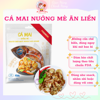 Snack Khô Cá Mai nướng mè tẩm vị ăn liền - Ăn vặt Tam Tiểu Đồng