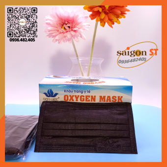 Hộp 50 cái, Khẩu trang y tế 4 lớp Sen Việt Oxygen Mask, khau trang y te sen viet 2D, kháng khuẩn chống bui thời trang