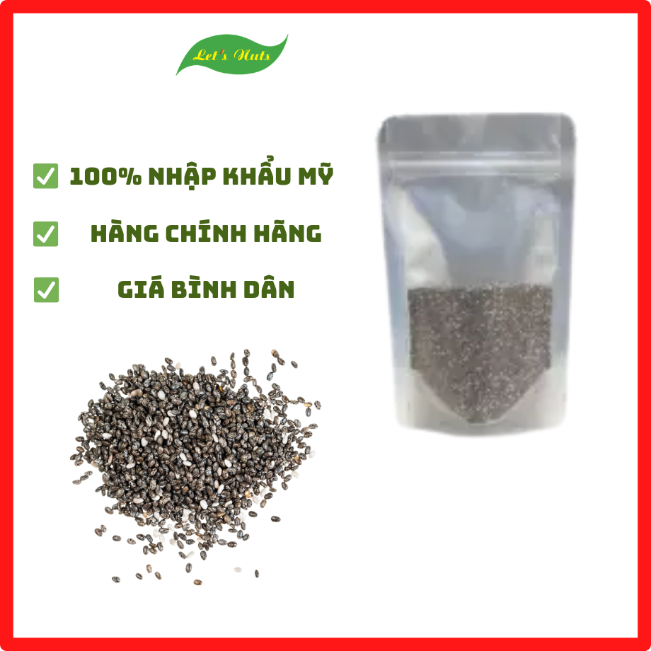 [Giá dùng thử] 50g hạt chia Úc lam ngũ cốc giảm cân đẹp da mượt tóc người tập gym Susuto Shop