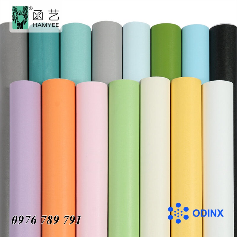 Decal Giấy dán tường 10M Trơn Nhám nhiều màu keo sẵn chống nước tốt khổ 45cm