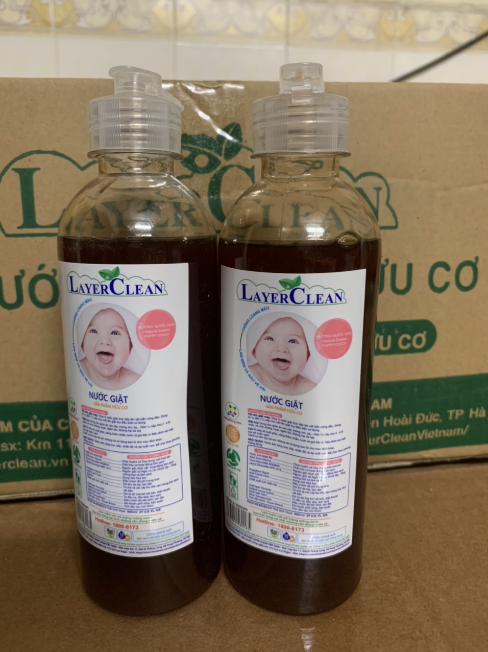 Nước giặt hữu cơ Layer Clean hương nước hoa 300ml