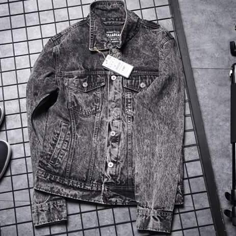 Áo Khoác Jean Nam LN Xám Tro Phong Cách Thời Trang - Hàng Chuẩn Hình