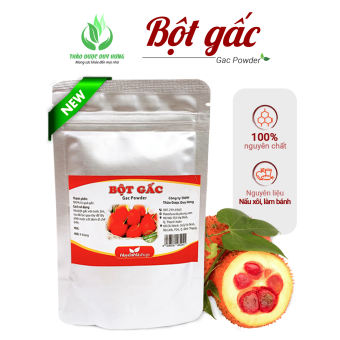 Bột gấc khô nguyên chất đảm bảo VSATTP (Gói 100g)  – Cách nấu xôi gấc bằng bột gấc khô - Huyền Hà Shop
