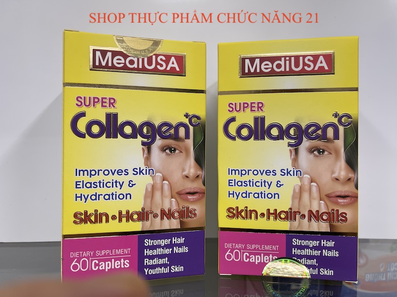 VIÊN UỐNG ĐẸP DA, CHỐNG LÃO HOÁ - MediUSA Super Collagen+C