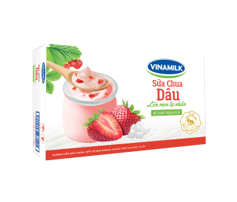 Thùng 48 hộp Sữa chua ăn Vinamilk Dâu - 100g