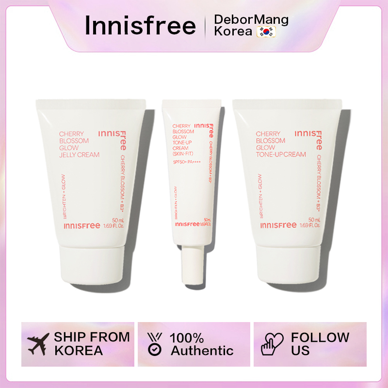Kem dưỡng da 2023 jeju cherry blossom tone-up cream 50ml |jelly cream 50ml | skin fit tone-up cream 50ml