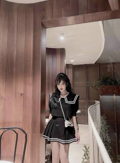 Có Sẵn) Bộ Váy Chữ a Xếp Ly Ôm Eo Dài Trung Bình Phong Cách Thủy Thủ Nhật  Bản Thời Trang Mùa Hè Dành Cho Nữ Sinh (Có Tách Lẻ) | Shopee