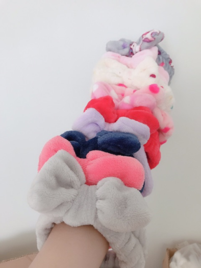 Băng Đô Nơ Cài Tóc Skincare đắp mặt nạ Hapuganic