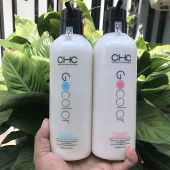 BỘ DẦU GỘI XẢ HẤP Ủ DƯỠNG PHỤC HỒI TÓC TẠI NHÀ CHC GOCOLOR KOREA SUÔN MỀM MƯỢT 500ML