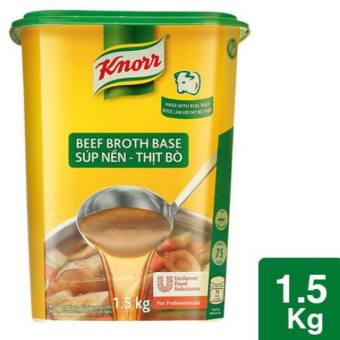 Thùng 6H Súp Nền Thịt Bò Knorr 1.5kg/ Unilever Knorr Beef Broth Base - Chính Hãng Knorr