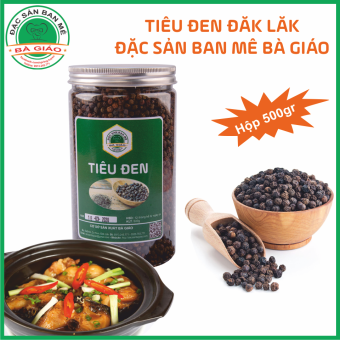 Tiêu Đen Đăk Lăk – Đặc Sản Ban Mê Bà Giáo Tuyền (Hộp 500gr)
