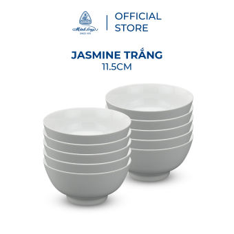 Tô, Chén Sứ Cao Cấp Minh Long 11.5 cm - Jasmine - Trắng