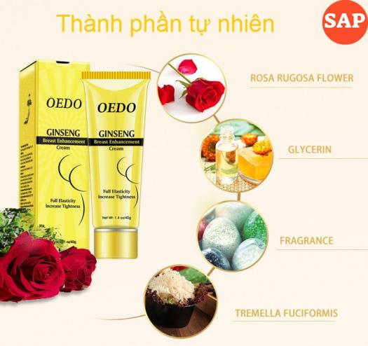 Kem Nâng Ngực, Nâng Mông OEDO Chiết Xuất Nhân Sâm Chăm Sóc Và Giữ Ẩm, Tạo Vòng Môt Săn Chắc Ginseng Breast Enhancement Cream