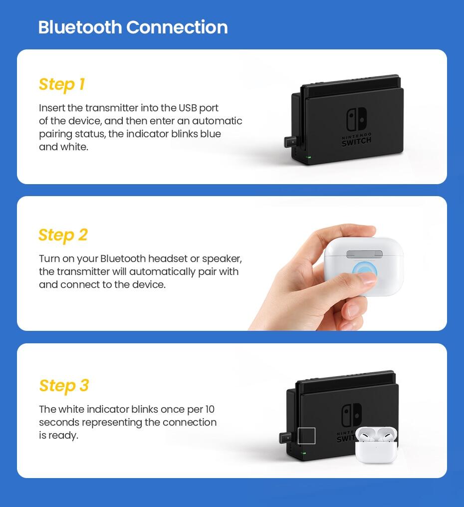 Ugreen Bluetooth 5.0 Transmitter for Switch/PS4 5 <p class="QN2lPu">Compatible with:</p> <p class="QN2lPu">✔️ PS5/PS4/PS3</p> <p class="QN2lPu">✔️ Nintendo Switch</p> <p class="QN2lPu">✔️ Windows/Linux</p> <p class="QN2lPu">Not Compatible with:</p> <p class="QN2lPu">❌ Mic/ Calling</p> <p class="QN2lPu">❌ Nintendo Switch Lite</p> <p class="QN2lPu">❌ Aptx</p> <p class="QN2lPu">❌ Airpod Pro 2</p>