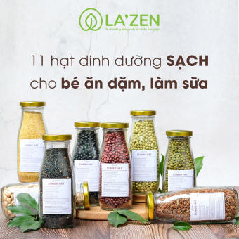 10 Loại Đậu & Ngũ cốc tự nhiên Làm Sữa, Nấu Cháo Cho Bé Ăn Dặm La'zen