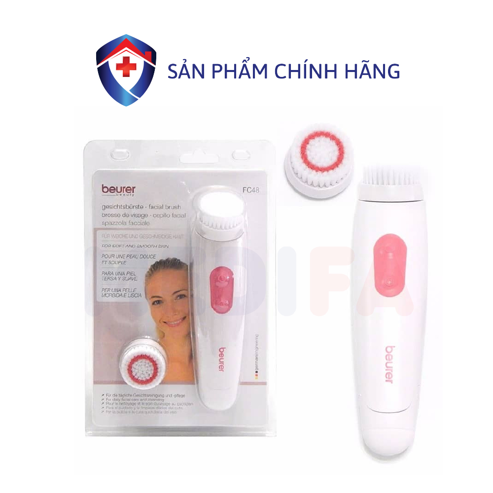 Máy rửa mặt Beurer FC48 đầu bàn chải, massage, tẩy tế bào chết
