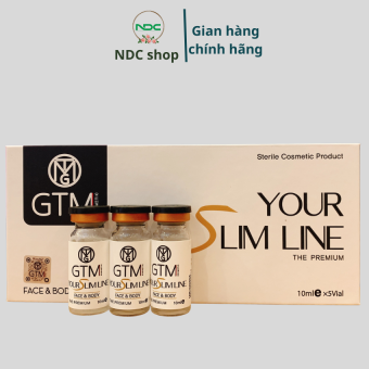 Tinh chất tan mỡ bụng giảm béo GTM Your slim line 5 x 10ml Gold Cell - NDC Shop