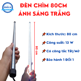 Đèn bể cá kích thước 80cm ĐÈN CHÌM ánh sáng trắng