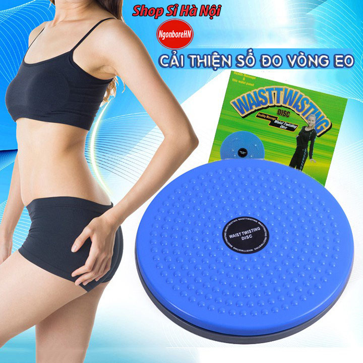 Bàn xoay eo, đĩa xoay eo tập thể dục, giảm mỡ bụng, xoay 360, giúp eo thon tại nhà, có hạt massage bàn chân cực tốt GD23
