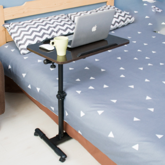 Bàn làm việc tại nhà - Bàn Laptop thông minh - Bàn Máy Tính di động - Bàn học sinh gấp gọn có thể điều chỉnh độ cao, mặt bàn quay 360 độ có chặn chống trượt 2 bên