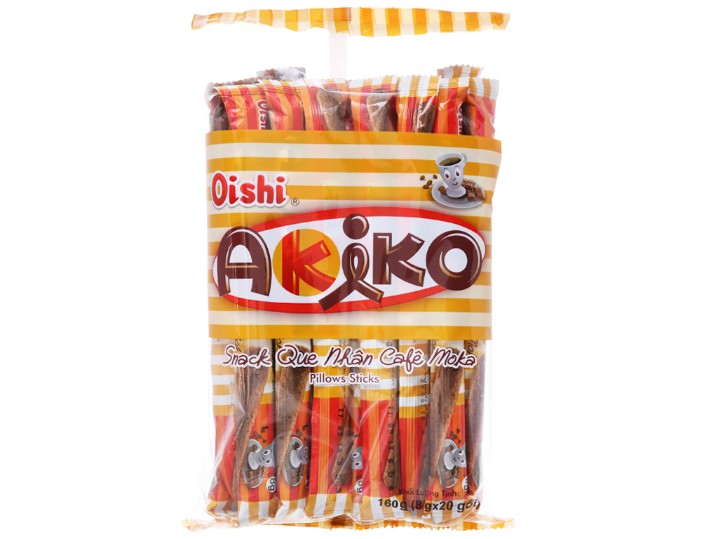 Bánh que Akiko Oishi có nhân kem các vị